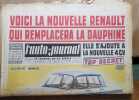 L'auto-journal 1961. Numéro 264. La nouvelle Renault qui remplace la Dauphine. Super 90 Porsche…. L'AUTO-JOURNAL 