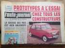 L'auto-journal 1961. Numéro 267. Prototypes à l'essai chez tous les constructeurs.. L'AUTO-JOURNAL 