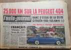 L'auto-journal 1961. Numéro 272. 25 000 km sur la Peugeot 404. Banc d'essai de la DS 19 Citroën. La Consul 315…. L'AUTO-JOURNAL 