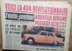 L'auto-journal 1961. Numéro 275. Voici la 404 révolutionnaire : nouvelle berline Peugeot 170 km/h…. L'AUTO-JOURNAL 