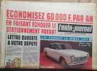 L'auto-journal 1961. Numéro 283. J'ai conduit la Simca 1000. Cabriolet 404. Stationnement payant…. L'AUTO-JOURNAL 