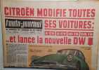 L'auto-journal 1962. Numéro 292. Citroën modifie toutes ses voitures et lance la nouvelle DW…. L'AUTO-JOURNAL 