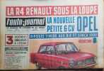 L'auto-journal 1962. Numéro 305. La R4 Renault sous la loupe. La nouvelle petite 6 CV Opel. J'ai conduit la Morris 1100…. L'AUTO-JOURNAL 