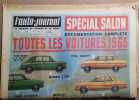 L'auto-journal 1962. Numéro 308. Spécial Salon. Documentation complète. Toutes les voitures 1963…. L'AUTO-JOURNAL 