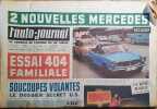 L'auto-journal 1962. Numéro 314. 2 nouvelles Mercédès. Soucoupes volantes, le dossier secret U.S…. L'AUTO-JOURNAL 