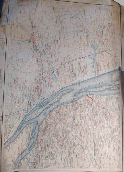 Blaye (Pauillac). Feuille N&deg; 6. Carte ex&eacute;cut&eacute;e suivant la d&eacute;cision du Conseil G&eacute;n&eacute;ral de la Gironde du 23 ao&ucirc;t 1875. Echelle 1/40000e.. BLAYE ...