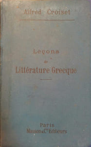 Leçons de littérature grecque.