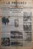 Le Progrès. Journal républicain quotidien du 1er septembre 1937. La S.N.C.F. est constituée.. LE PROGRES 