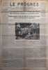 Le Progrès. Journal républicain quotidien du 2 octobre 1938. Occupation des territoires sudètes.. LE PROGRES 