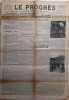 Le Progrès. Journal républicain quotidien du 18 septembre 1940.. LE PROGRES 