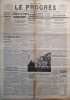 Le Progrès. Journal républicain quotidien du 28 novembre 1940.. LE PROGRES 