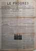 Le Progrès. Journal républicain quotidien du 15 juin 1941.. LE PROGRES 