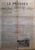 Le Progrès. Journal républicain quotidien du 19 juin 1941. Opérations en Syrie, Reprise de Kuneitra, Bataille de Sollum, Les organisations de ...