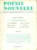 Poésie nouvelle. N° 3. Revue trimestrielle dirigée par Maurice Lemaître. 13 lettres poétiques par Maurice Lemaître.. POESIE NOUVELLE 