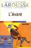 L'avare. Comédie.. MOLIERE 