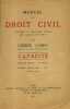 Manuel de droit civil. Capacité. Première année.. VOIRIN Pierre 