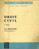 Droit civil. Premi&egrave;re ann&eacute;e. Capacit&eacute;. Ecoles professionnelles.. CHEVALLIER Jean 