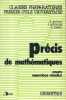 Précis de mathématiques. Géométrie. Cours. Exercices résolus. Classes préparatoires, premier cycle universitaire.. GUININ D. - AUBONNET F. - JOPPIN B. ...