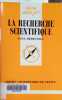 La recherche scientifique.. DEHEUVELS Paul 