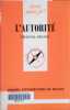 L'autorité.. DELSOL Chantal 