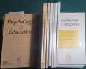 Psychologie et &eacute;ducation. Bulletin de l'Association fran&ccedil;aise des psychologues scolaires. S&eacute;rie incompl&egrave;te: Num&eacute;ros 2 &agrave; 6- 9 &agrave; 13- 17 &agrave; 20 ...