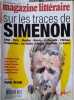 Magazine litt&eacute;raire N&deg; 417. Sur les traces de Simenon. Dominique Rolin, Jean Echenoz, Freud, Bergson. Entretien : Peter Brook.. MAGAZINE LITTERAIRE 