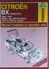 Citro&euml;n BX (essence). 1982 &agrave; 1989. Manuel d'entretien et r&eacute;paration auto.. COOMBER I. M. 