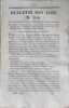 Bulletin des lois. Contient, entre autres, l'approbation du trac&eacute; du chemin de fer du port d'Andrezieux &agrave; Roanne, des naturalisations, des ...