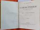 Les caract&egrave;res ou les moeurs de ce si&egrave;cle. Suivis du Discours &agrave; l'Acad&eacute;mie.. LA BRUYERE 