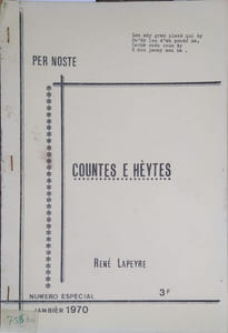 Countes e Hèytes. Textes en occitan.