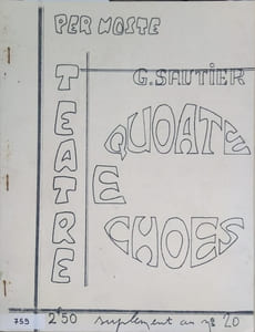 Quate e choes. Pièce de théâtre en occitan.