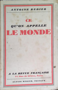 Ce qu'on appelle le monde.
