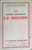 Ce qu'on appelle le monde.. REDIER Antoine 