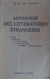 Anthologie des littératures étrangères.