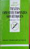 Textes constitutionnels sovi&eacute;tiques.. COLAS Dominique 