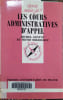 Les cours administratives d'appel.. GENTOT Michel - OBERDORFF Henri 