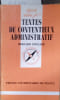 Textes de contentieux administratif.. POUJADE Bernard 