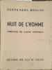 Nuit de l'homme. Envoi de l'auteur.. BOULOC Denys-Paul 
