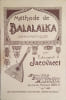 M&eacute;thode de balala&iuml;ka chromatique.. JACOVACCI Edouard 