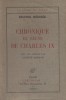 Chronique du règne de Charles IX.. MERIMEE Prosper 