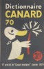 Dictionnaire Canard 70. Numéro spécial du Canard enchaîné.. DICTIONNAIRE CANARD 70 
