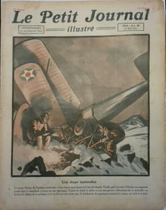 Le Petit journal - Supplément illustré N° 1744 : Accident d'avion en Alaska. (Gravure en première page). Gravure en dernière page: John van Albert - 2 mètres 84.