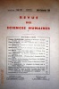 Revue des sciences humaines N° 131. Publication trimestrielle. Articles sur Rabelais - Descartes - Saint-Simon - Marivaux, l'Abbé Prévost - Diderot - ...