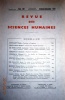 Revue des sciences humaines N° 140. Publication trimestrielle. Articles sur Victor Cousin - Flaubert - Maupassant - Max Jacob - Georges Bataille - ...