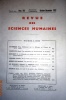 Revue des sciences humaines N° 148. Publication trimestrielle. Articles sur Mlle de Scudéry - Bussy-Rabutin - Proust - Sartre - Guillevic …. REVUE DES ...