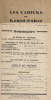 Les Cahiers de Radio-Paris 1935-1 : Le roman et l'histoire - Coutumes de Noël - Théâtre - Chanson … Conférences données dans l'auditorium de la ...
