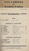 Les Cahiers de Radio-Paris 1938-7 : Grandeur de l'Angleterre - Entretiens philosophiques … Conférences données dans l'auditorium de la Compagnie ...