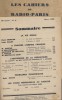 Les Cahiers de Radio-Paris 1939-3 : L'Empire français la préhistoire les fours mémorables au théâtre … Conférences données dans l'auditorium de la ...