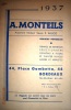 A. Monteils, grainier-pépiniériste. Catalogue 1937.. MONTEILS 