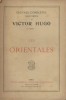 Les orientales. Oeuvres complètes illustrées de Victor Hugo.. HUGO Victor 